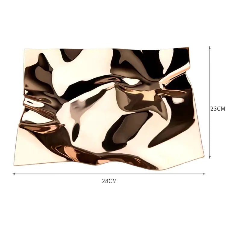 Nordic Style Stainless Steel Irregular Fruit Bowl - Lunqara