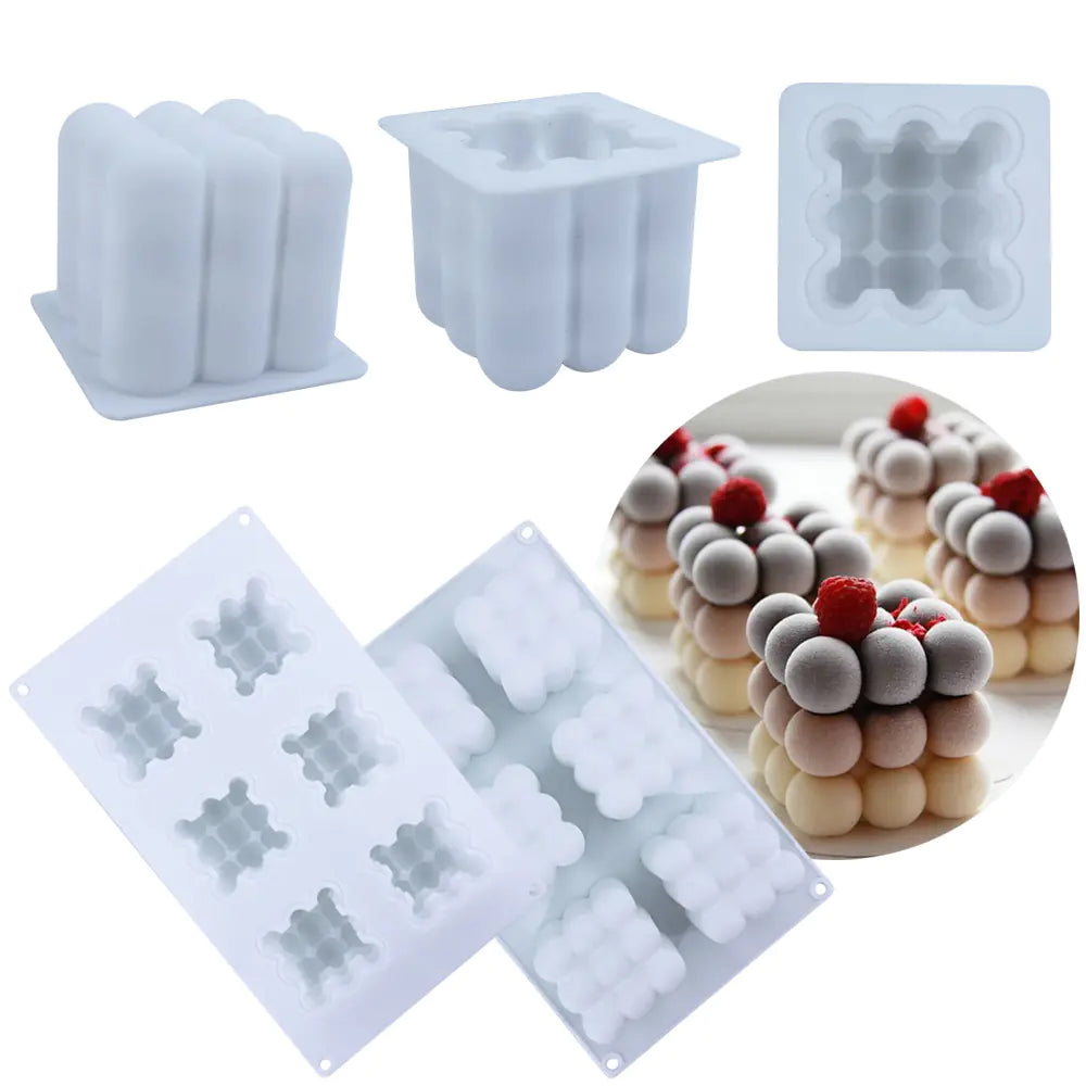 Silicone 3D Mousse Mold for French Baking and Candles