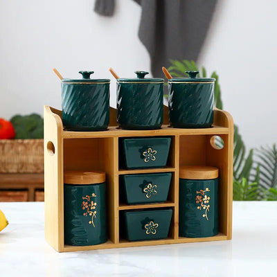 Kitchen Seasoning Storage Box for Salt and Sugar - Lunqara