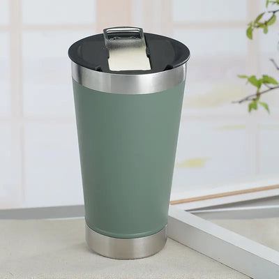 Vacuum Insulated Beer Mug - Stainless Steel Travel Cup