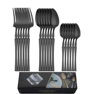 Titanium Coated Stainless Steel Cutlery Set for Dining