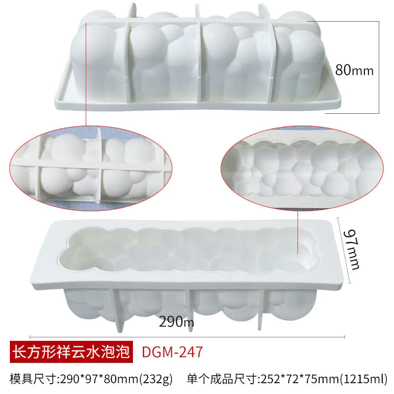 Circular Silicone Cake Mold for DIY Baking Decorations