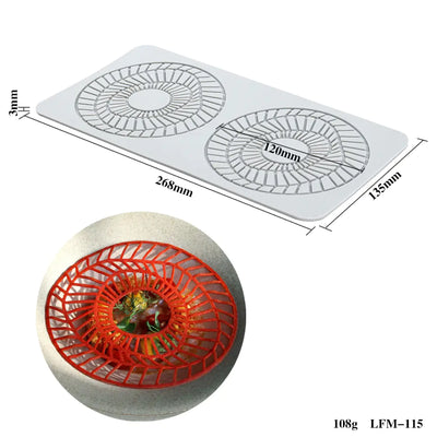 Silicone Leaf and Flower Molds for DIY Desserts