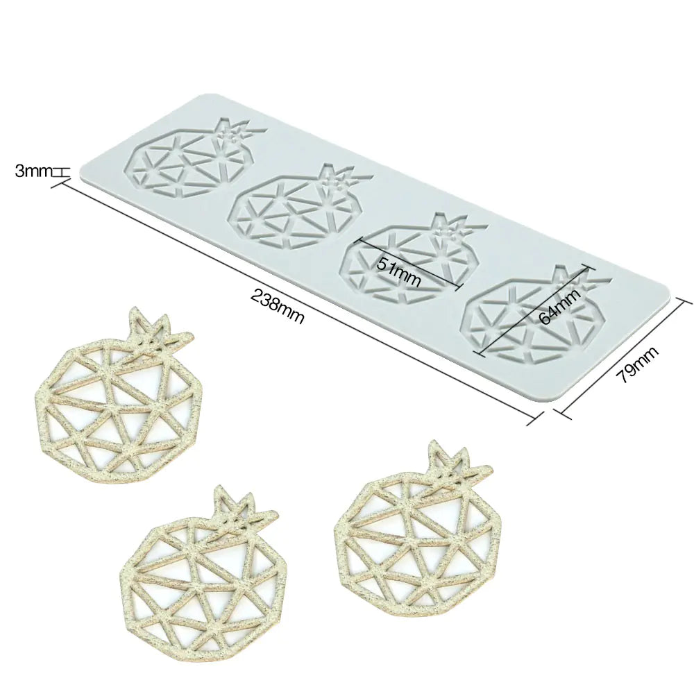 Pineapple Fruit Crisps Silicone Lace Mat for Baking