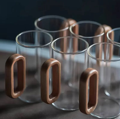 Smoky Gray Borosilicate Glass Water Cup - Lunqara 