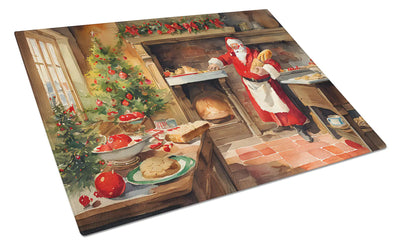Cookies with Santa Claus Glass Cutting Board - Lunqara 