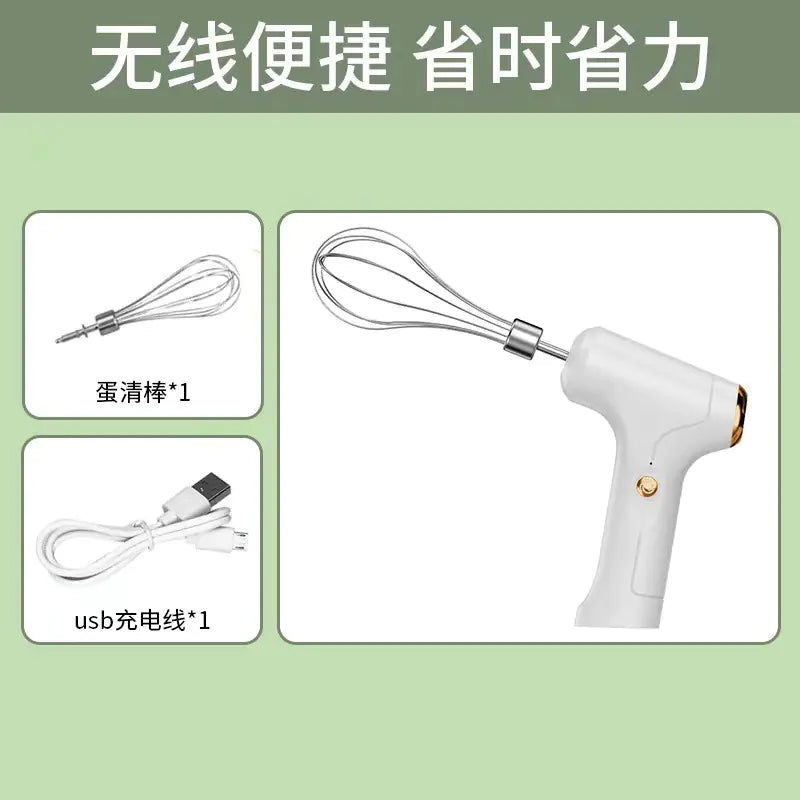 Electric Handheld Egg Beater for Baking and Mixing
