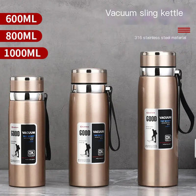 Stainless Steel Insulated Tea Cup 1000ml for Outdoors - Lunqara 