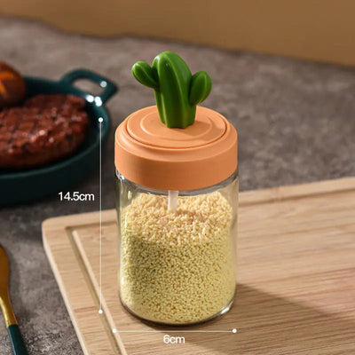 Cactus Kitchen Seasoning Jar and Salt Shaker - Lunqara