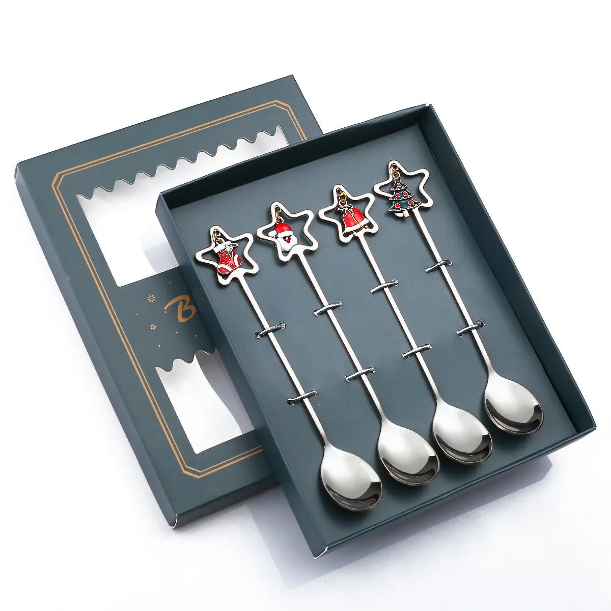 Cartoon Christmas Spoon Cutlery Set for Desserts - Lunqara