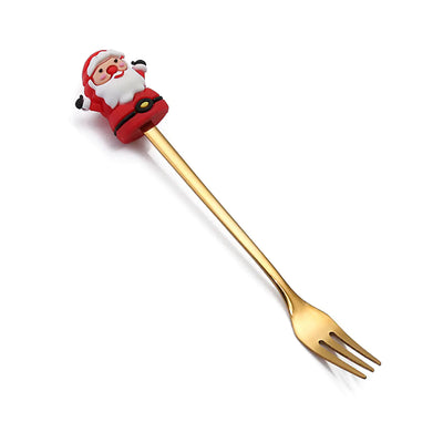 Stainless Steel Christmas Spoon Set with Forks