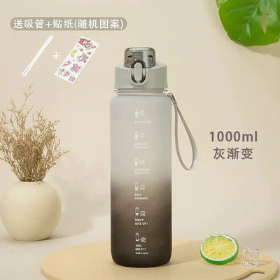 Three-Color Gradient Outdoor Sports Water Bottle