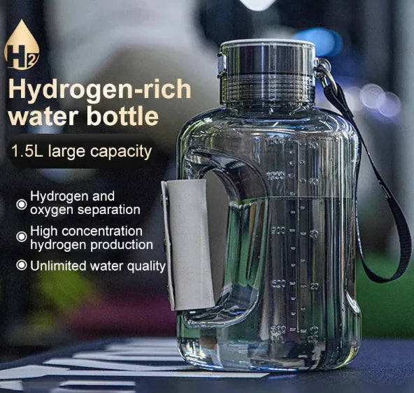 Large Capacity Hydrogen-Rich Portable Water Bottle, 1500ml - Lunqara 
