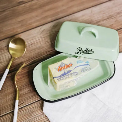 Enamel Butter & Cheese Storage Box - Lunqara 