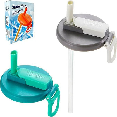 Fashion Silicone Straw Soda Can Lid - Lunqara