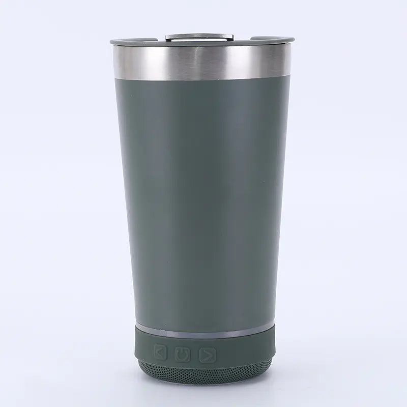 20oz Stainless Steel Travel Mug with Bluetooth Speaker