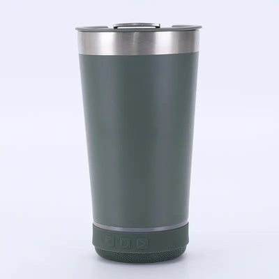 20oz Stainless Steel Travel Mug with Bluetooth Speaker