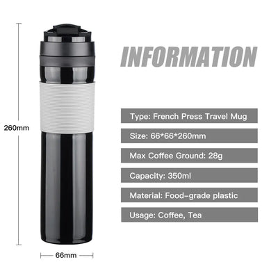 American French Press Portable Coffee and Tea Maker