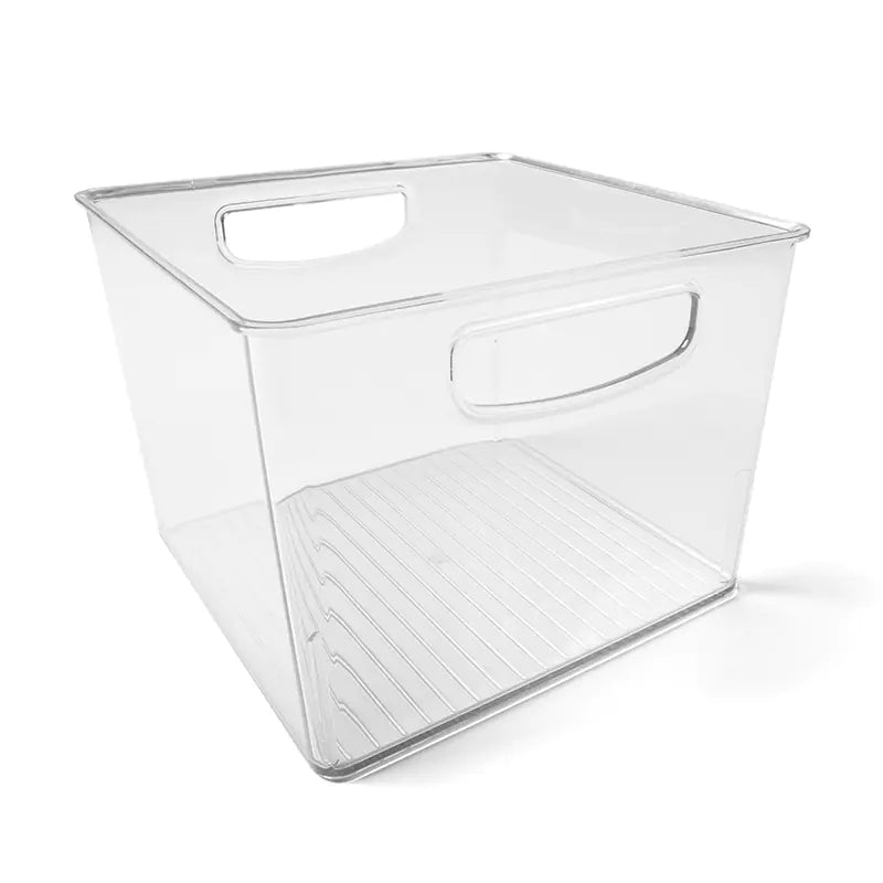 Square Transparent Plastic Refrigerator Storage Box
