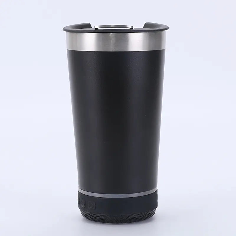 20oz Stainless Steel Travel Mug with Bluetooth Speaker