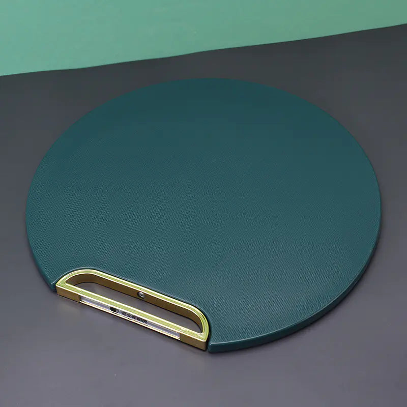 Green Round Plastic Cutting Board for Vegetables & Fruits
