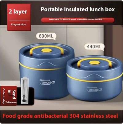 Extra-Long Insulated Stainless Steel Lunch Box
