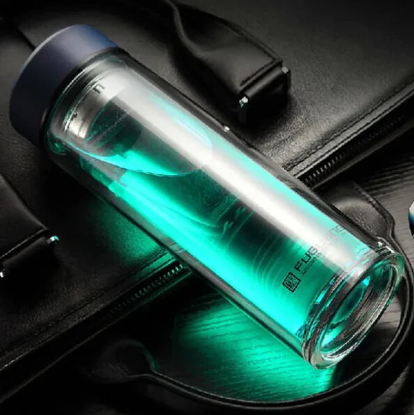 Eco-friendly Glass Water Bottle with Filter - Lunqara 