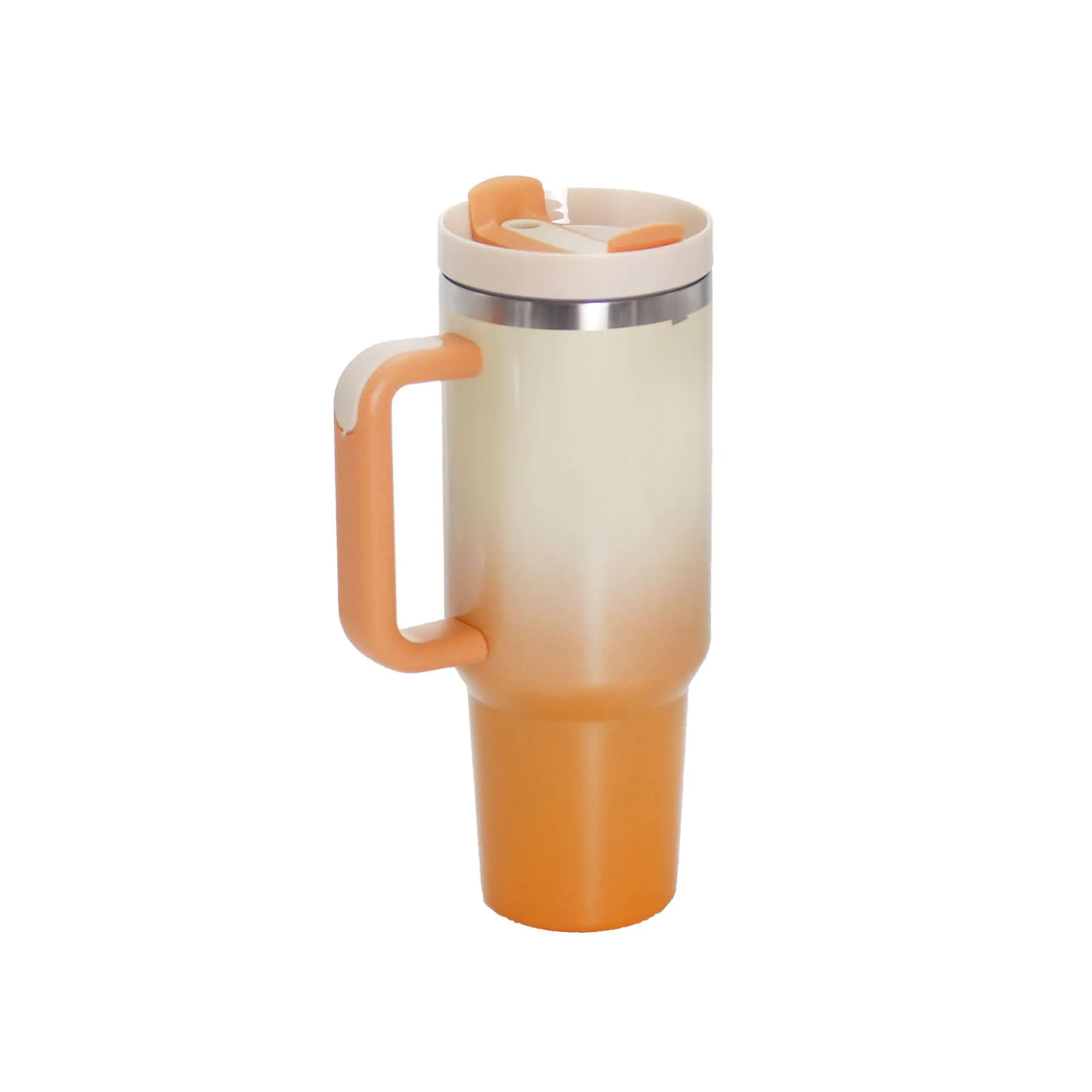 40oz Stainless Steel Travel Mug with Straw & Handle - Lunqara
