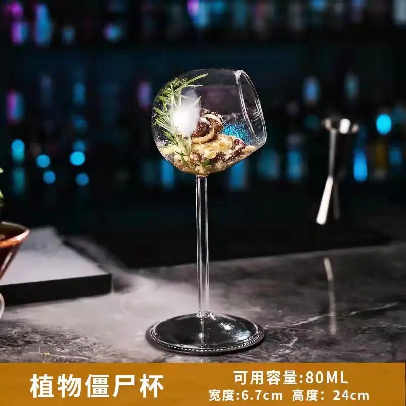 Creative Shark High Wine Glass with Octopus Design - Lunqara