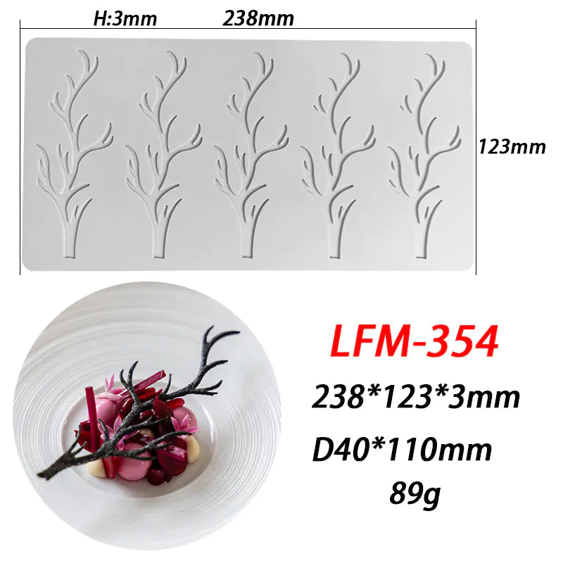 Silicone Mold for Leaf Ring Fondant Lace Decoration