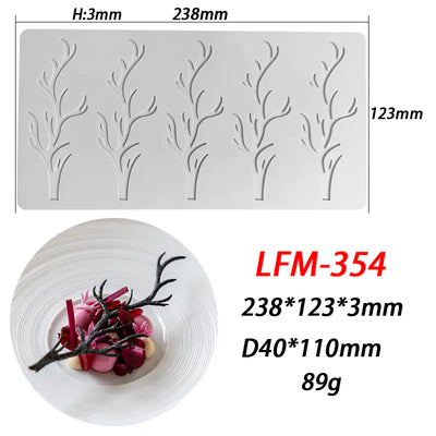 Silicone Mold for Leaf Ring Fondant Lace Decoration