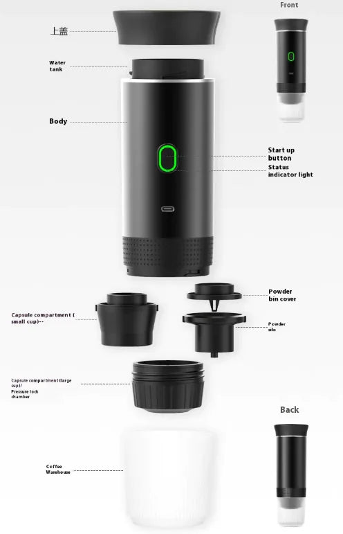 Portable Coffee Maker - Lunqara 