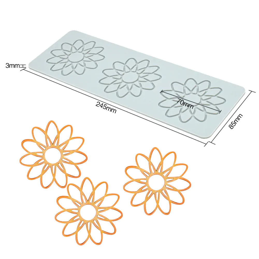 Pineapple Fruit Crisps Silicone Lace Mat for Baking