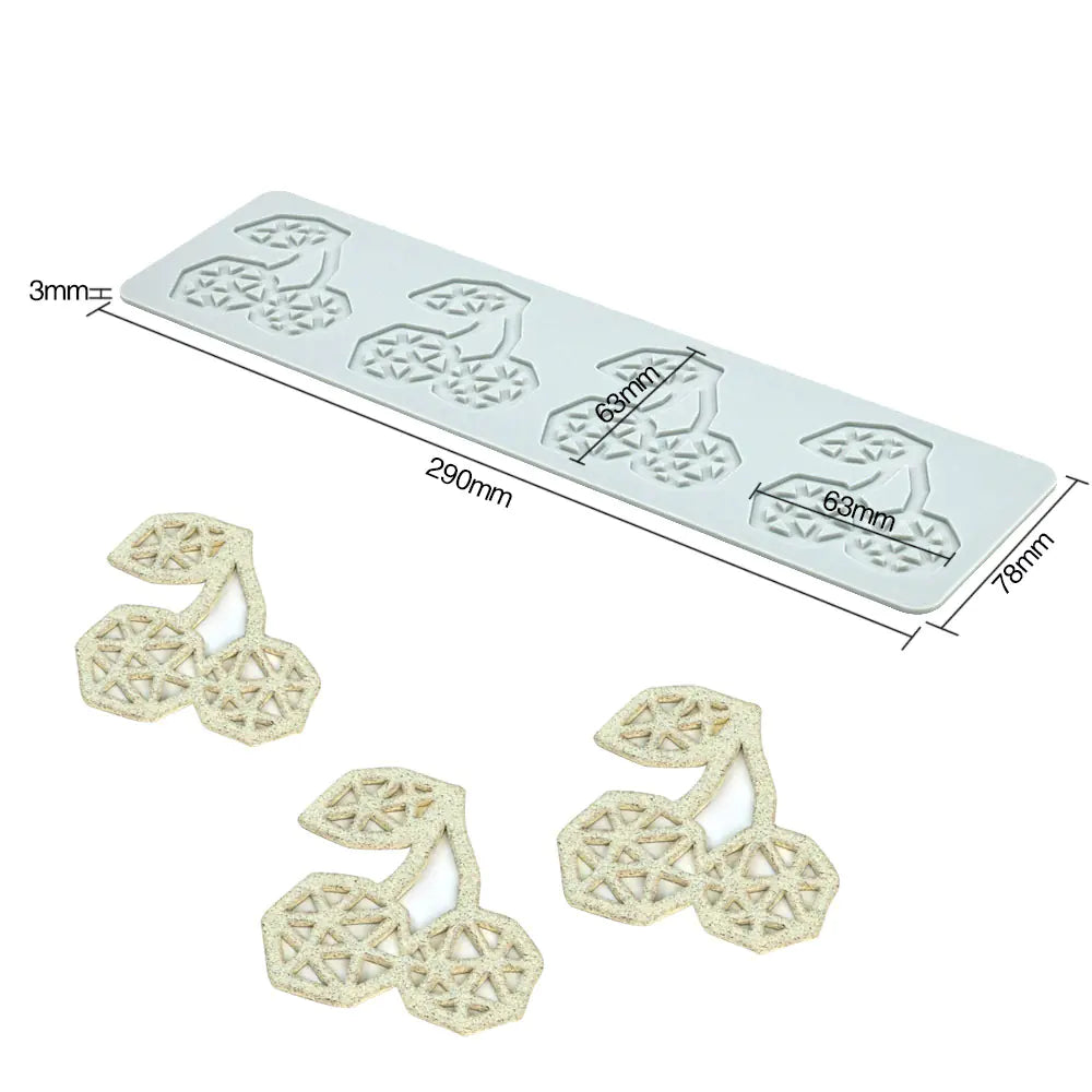 Pineapple Fruit Crisps Silicone Lace Mat for Baking