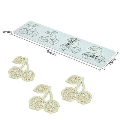 Pineapple Fruit Crisps Silicone Lace Mat for Baking