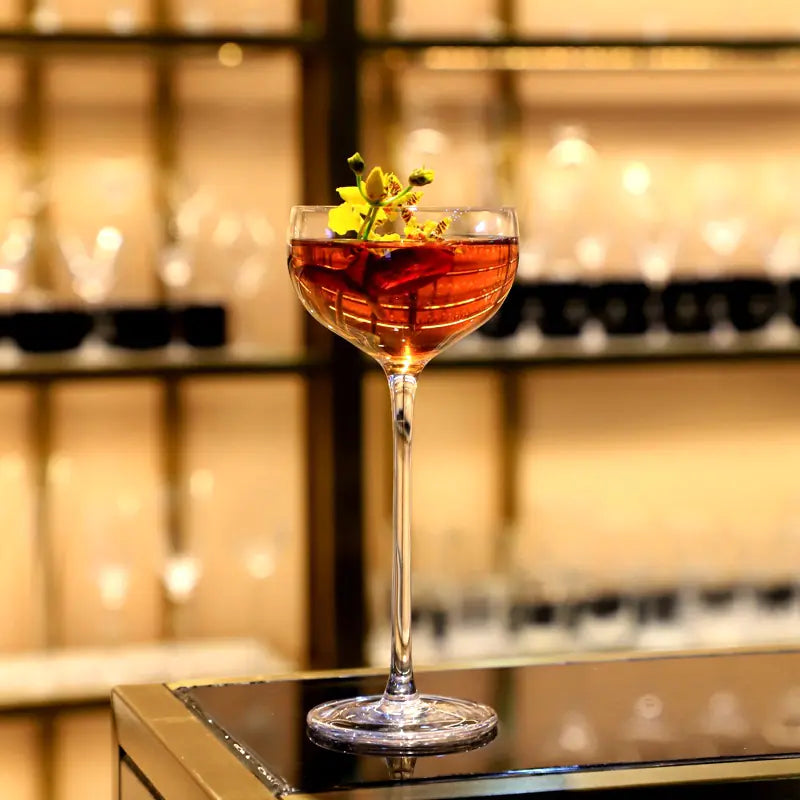 Japanese Wooden Highball Cocktail Glass - Handmade