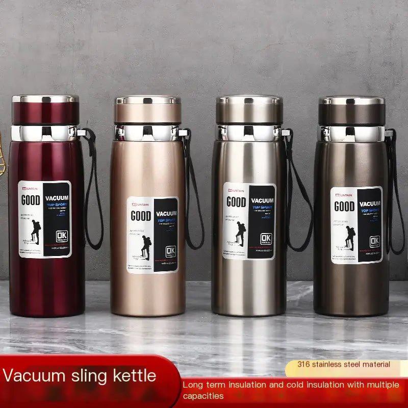 Stainless Steel Insulated Tea Cup 1000ml for Outdoors - Lunqara