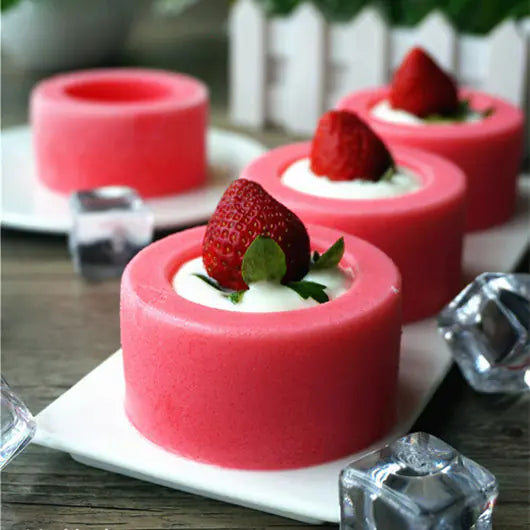 6-Cup Muffin Baking Mold for Cakes and Candles