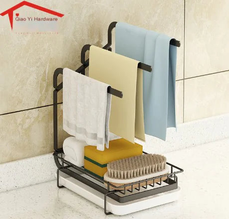 Space-Saving Detachable Kitchen Storage Rack for Towels