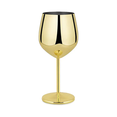 European 304 Single Layer Stainless Steel Wine Glass