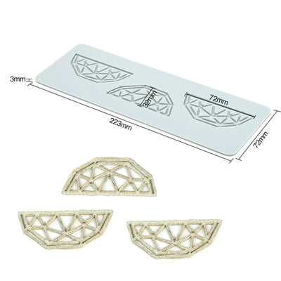 Pineapple Fruit Crisps Silicone Lace Mat for Baking