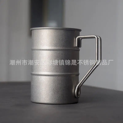 Double-Layer Insulated 316 Stainless Steel Mug with Lid