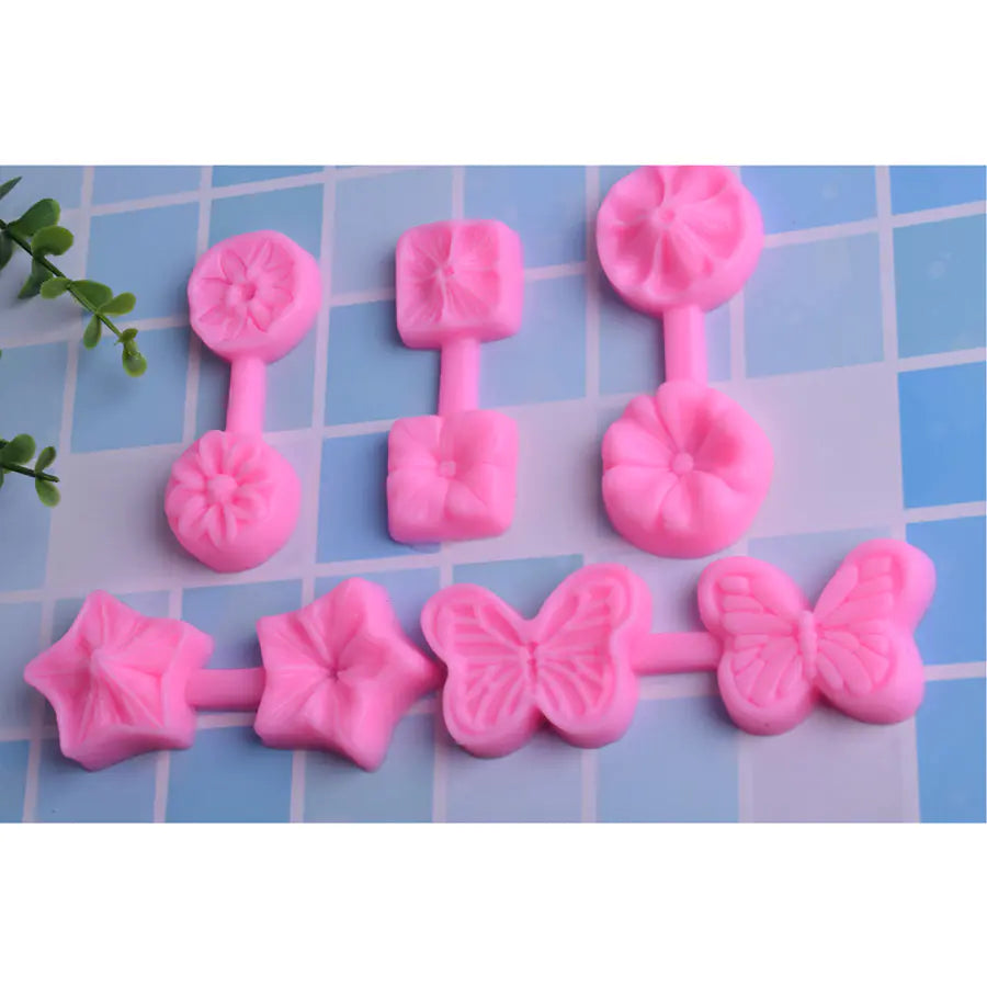 New Clover Butterfly Flower Silicone Mold for Cake Decor