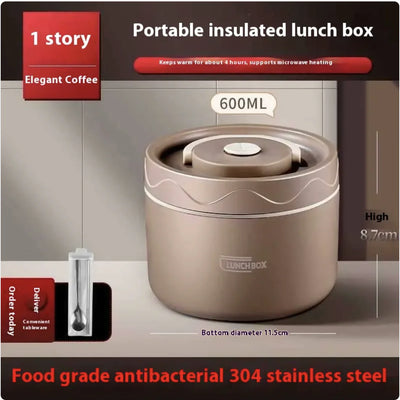 Extra-Long Insulated Stainless Steel Lunch Box