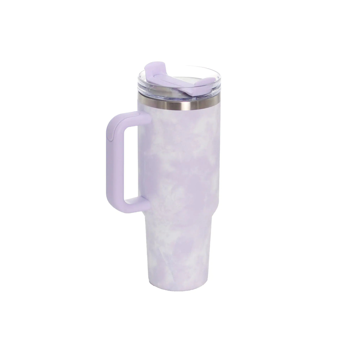 40oz Stainless Steel Travel Mug with Straw & Handle - Lunqara 