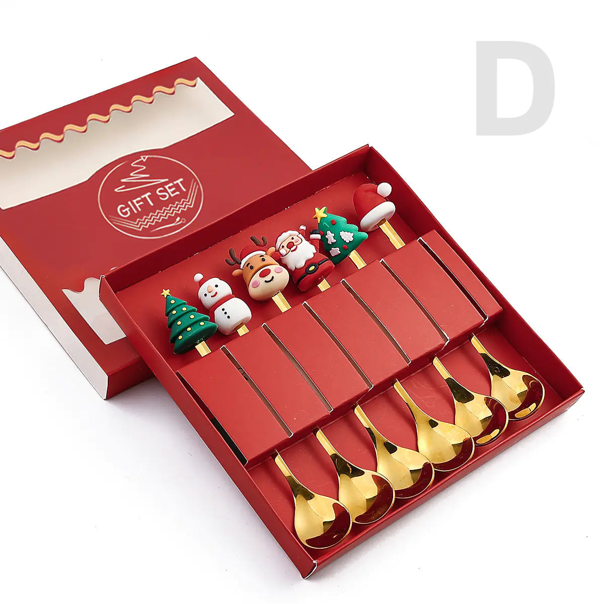 Cartoon Christmas Spoon Cutlery Set for Desserts