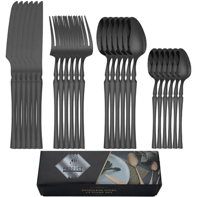 Titanium Coated Stainless Steel Cutlery Set for Dining