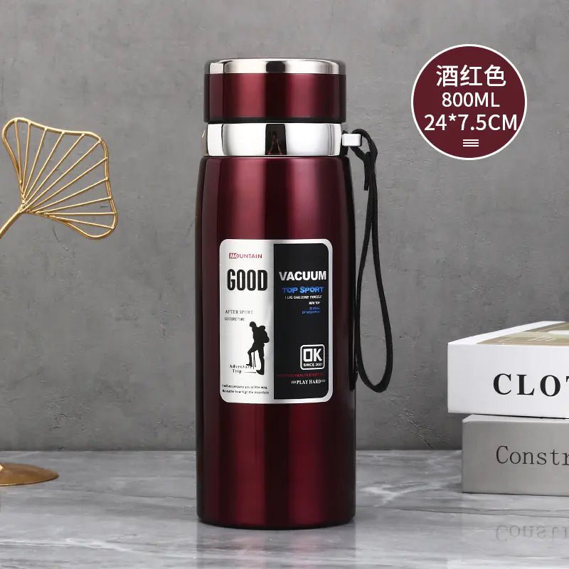 Stainless Steel Insulated Tea Cup 1000ml for Outdoors - Lunqara