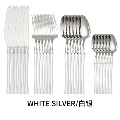 Titanium Coated Stainless Steel Cutlery Set for Dining