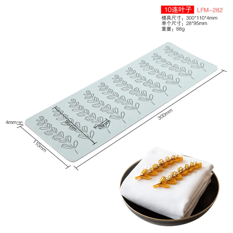 New Silicone Geometric Oval Lace Mat for Cake Decor